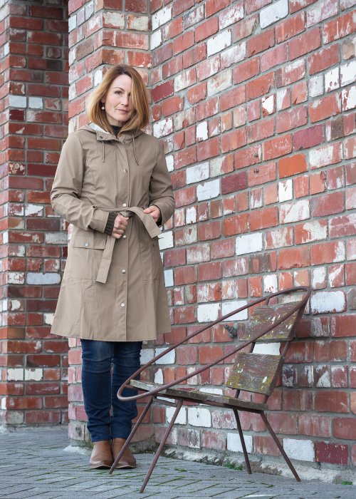 Rains | Curve Jacket | Taupe